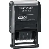 Colop tekststempel met datum Printer tekst: ONTVANGEN
