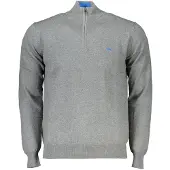 HARMONT & BLAINE Half Zip Gebreide Sweater Grijs