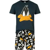 Looney Tunes Pyjama - Insane Duffy Duck - S tot 5XL - voor Mannen - meerkleurig - Maat M