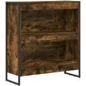 vidaXL Boekenkast 80 x 30 x 86,5 cm Bewerkt hout Rook Eik