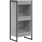 vidaXL Boekenkast 40 x 30 x 86,5 cm Bewerkt hout Grijs Sonoma