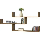 En.casa Wandrek Grimstad met 3 planken 119x18x55 cm houtkleurig