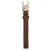 Manfield Bruine leren dames riem | Maat adult