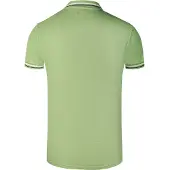 Roberto Cavalli Dubbel Tipped Kraag Zwarte Logo Groene Polo Shirt