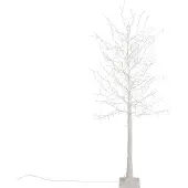Luca Lighting Kerst vloerlamp witte boom 180cm incl. LED met timer IP44 - Ki