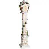 Beliani LUMMENE - LED-kerstdecoratie - Wit - Dennenhout