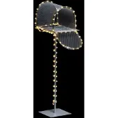 FÉÉRIC LIGHTS AND CHRISTMAS - verlichte 3D-brievenbus - L49 x B22 x H90 cm - 50 warm witte ledlampjes - met 8 functies - Afmetingen: L49 x B22 x H90 cm - Aantal ledlampjes: 50
