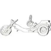 MOOYE ® - Collectie Zilveren Trike motor vlak kettinghanger