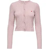 ONLY Gebreid vest 'ONLKatia' lichtroze
