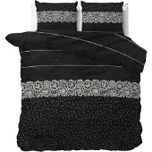 Sleeptime Elegance Dekbedovertrek Dervio - Antraciet 240 x 200/220 cm