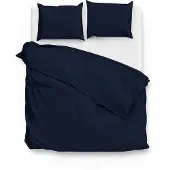 Zo! Home Dekbedovertrek Satinado Navy-Blue Satijn 2024-140 x 200 / 220 cm | 1-Persoons