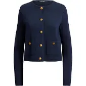 Ralph Lauren Gebreid vest navy