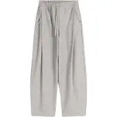 Bershka Bandplooibroek grijs