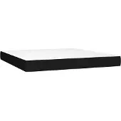 vidaXL Pocketveringmatras medium 180x200x20 cm stof zwart