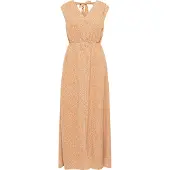 IZIA Jurk beige / donkeroranje