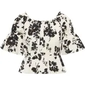 Faina Blouse zwart / wit