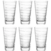 Leonardo Longdrinkglas Leonardo Vario Struttura (6-delig)