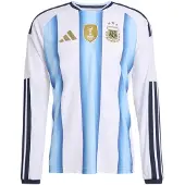 Adidas Tricot 'Argentina 26 Home Authentic Long Sleeve' lichtblauw / mosterd / zwart / wit