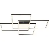 Paul Neuhaus Slimme plafondlamp Q-ASMIN, dimbaar, zwart, Woon-/ Eetkamer, Kunststof, Modern, Slimme plafondlamp