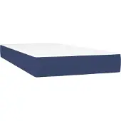 vidaXL Pocketveringmatras medium 120x190x20 cm stof blauw