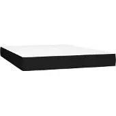 vidaXL Pocketveringmatras medium 140x200x20 cm stof zwart