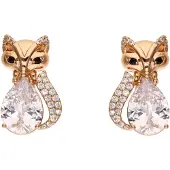 NAEMI Oorbellen goud / wit