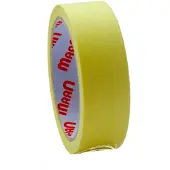 Maan Gele bordentape 30 mm x 25 m - professionele kwaliteit