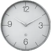 Nextime nXt Finesse – Wandklok – 30,5 cm - Plastic - Chroom/Groen - Stil