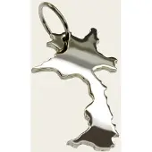 MOOYE ® - Collectie Zilveren Landkaart Laos ketting hanger