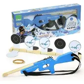 Vilac houten biatlon speelgoedgeweer Martin Fourcade set voor kinderen.