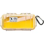 Peli - Micro Case - IP67 - waterdicht - watertight - dustproof - stofdicht - opbergen - #1030 WL WI-YELLOW CLEAR