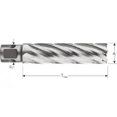 Rotec HSS-XE Kernboor SILVER-LINE, universeel 19, ø29x80 - 5362902