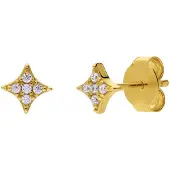 Lucardi Oorbellen 'Stern' goud