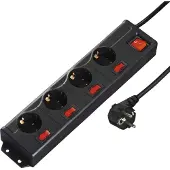 Hama 137257, 1,4 meter, Binnen, Type C, Wit, 4 stopcontacten, 230 V