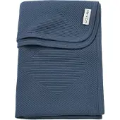 Meyco Baby Jacquard Wiegdeken - Indigo - 75x100cm - 0.5 TOG