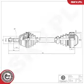 ESEN SKV 40SKV275 Aandrijfas
