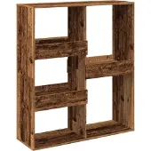 vidaXL Kamerscherm 100x33x115 cm bewerkt hout oud houtkleurig
