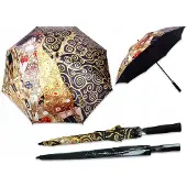 CARMANI Automatische Paraplu - Gustav Klimt "De Kus" & "Levensboom"