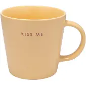 Vondels theemok KISS ME yellow (350 ml)
