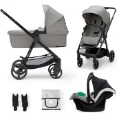 Kinderkraft Kinderwagen Newly 3-in-1 Pro Moonlight Grey met Autostoel
