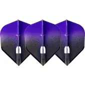 L-Style Champagne L3 Shape 2-Tone BK×Purple - Dart Flights