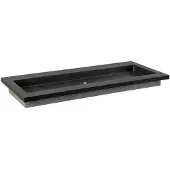 Forzalaqua Wastafel nova doppio gezoet 100.5x51.5x9.5 cm 2 kraangaten