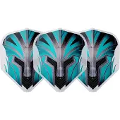 L-Style EZ L1 Prime Series Turquoise Clear White - Dart Flights