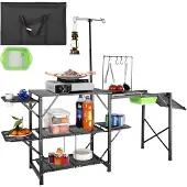 Vevor Campingkeuken Buitenkeuken 174 x 50 x 160 cm