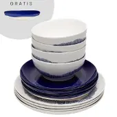 Serax Ottolenghi Feast Serviesset Wit/Blauw (13 delig) 4 personen