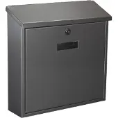 Gardalux Monaco - Wandbriefkasten - RVS cilinderslot 2 sleutels - Zilver