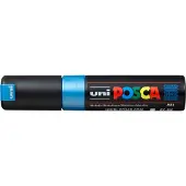 Posca acrylmarker - beitelpunt PC-8K - 8 mm - metallic blauw