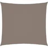 vidaXL Zonnescherm vierkant 2x2 m oxford stof taupe