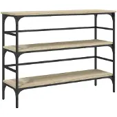 vidaXL Wandtafel 100x32x75 cm bewerkt hout sonoma eikenkleurig