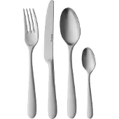 Sola - Bestekset - 6 persoons - 24 delig - RVS - Nordica mat - 6 / 24|Maat: